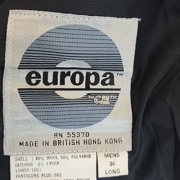 Europa vintage racing snowpants in navy Size 36 long (measured 34X33) - Picture 12 of 16